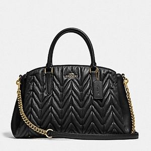 Last1 NWT Coach Sage Carryall Quilted Satchel